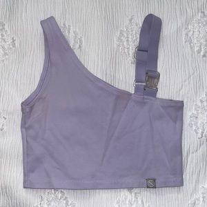 Purple crop top